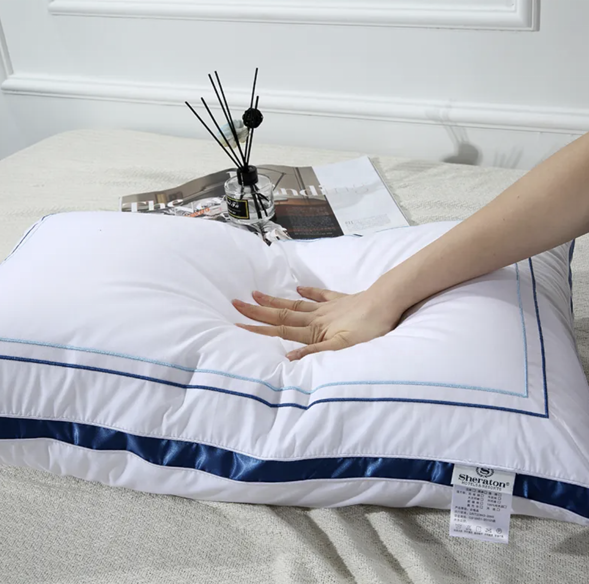 Great Quality Hotel Quality Pillow Premium Soft Down Alternative Fill Pillow for Back, Stomach or Side Sleepers