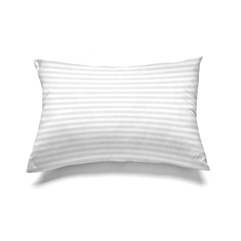 Standard Size 5 Star Hotel Striped Bed Pillow Luxury 50*70cm Gel Fiber Polyester Pillow For Sleeping