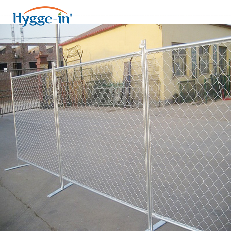 6x12 10ft 12ft Construction Hot Dipped Galvanised Removable  Iron Chain Link Fence Temporary Fence Panels