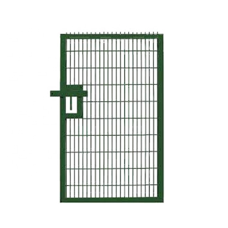 Single Door  Powder Coated Steel Welded  iron mesh Garden Fence Gates  Grill Fence Design Security Gates 120.5x 88.22in