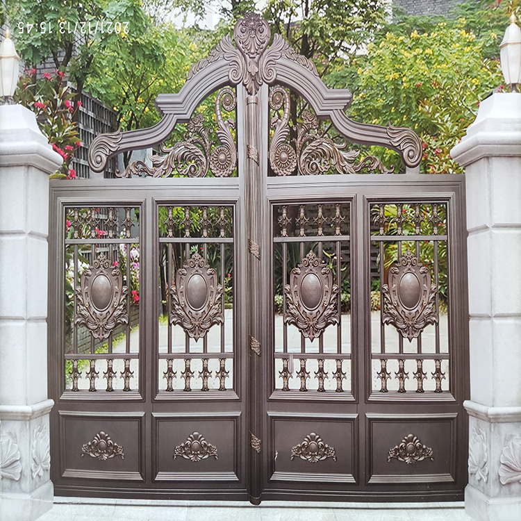 2022 Indian House Villa Entrance Boundary Wall Front Door Swing Driveway Aluminum Sliding Latest Security Main Gates Designs