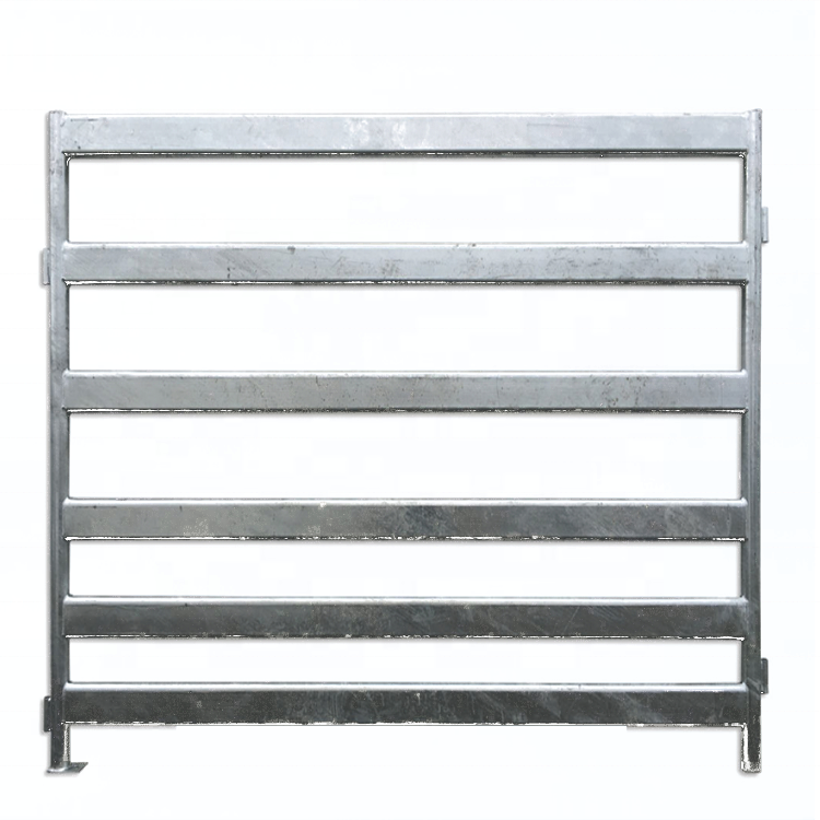 High Quality & Low Price 2x4 4mm Grey Galvanized Steel Farm Horse Fence Used Corral Cattle Fence Panels & Gate