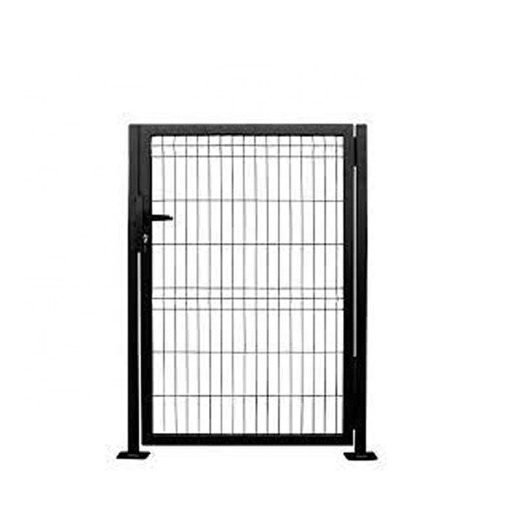 Single Door  Powder Coated Steel Welded  iron mesh Garden Fence Gates  Grill Fence Design Security Gates 120.5x 88.22in