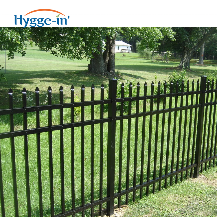 China 3m Panels Metal Steel Tubular Designs Cast Iron Garden Fence and Gates for Houses Aluminum No Dig Aluminum Fence with Post