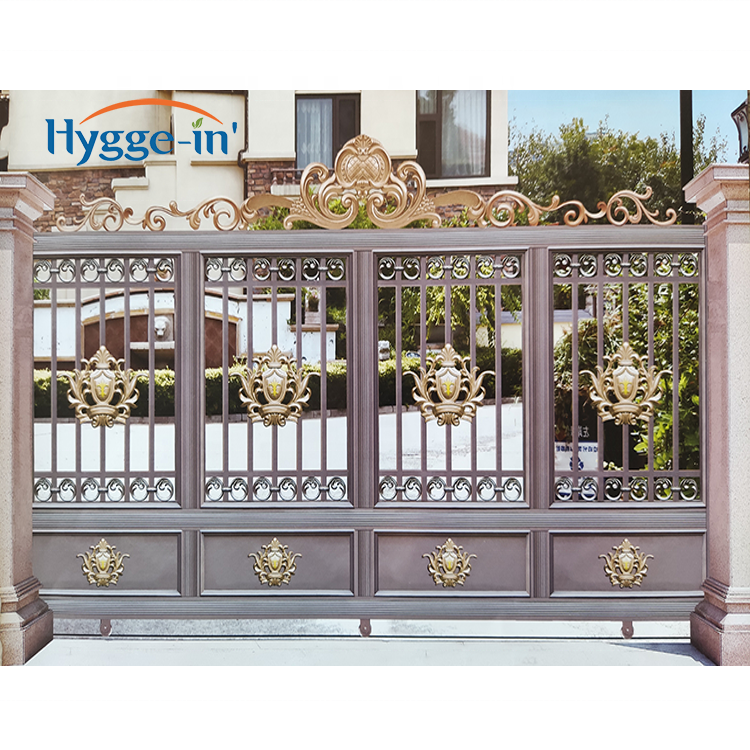 2022 Indian House Villa Entrance Boundary Wall Front Door Swing Driveway Aluminum Sliding Latest Security Main Gates Designs