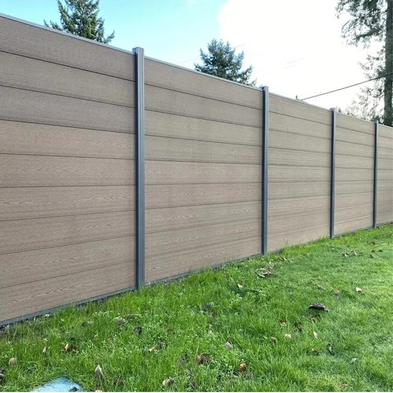 Wholesale Easy Installation Privacy Decorative Outdoor Garden Fence WPC Wood Composite Fence Panels