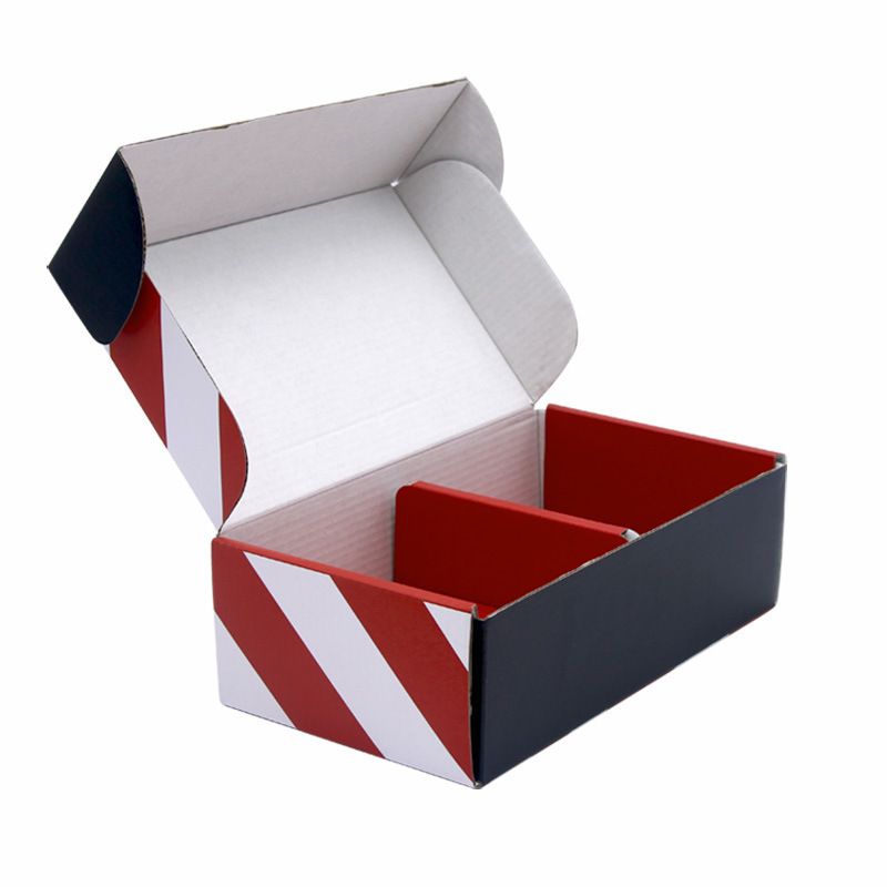 Personalized Printing Premium Recyclable Eco Kraft Corrugated Cardboard Packing Shipping Black Boxes