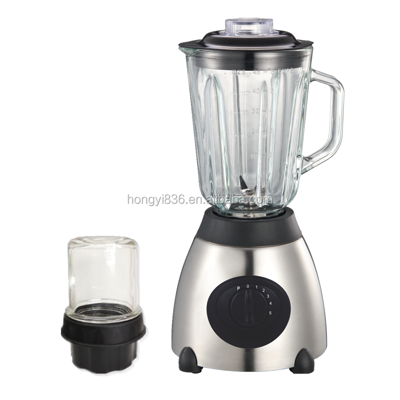 Stainless steel body blender/juicer blender mixer/Food chopper blender with glass jar 2in1 blender