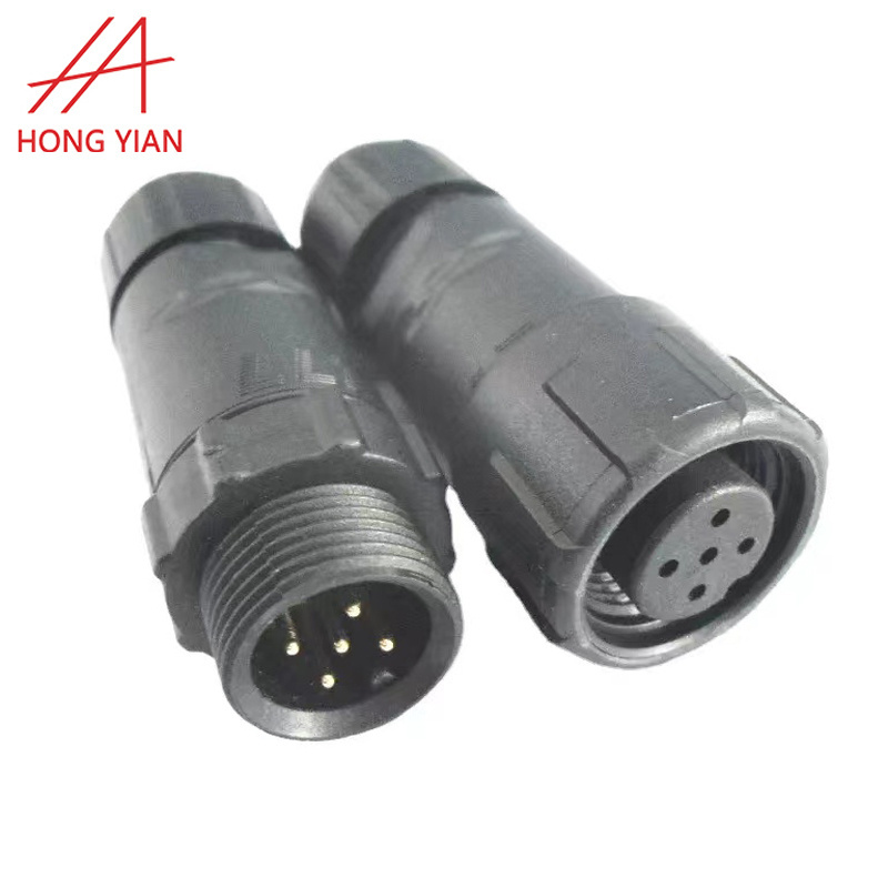 Factory Automotive IP68 Male Female Connector Aviation Plugs Fast M12  M16 Custom Pins Assembled Outside Waterproof Connector