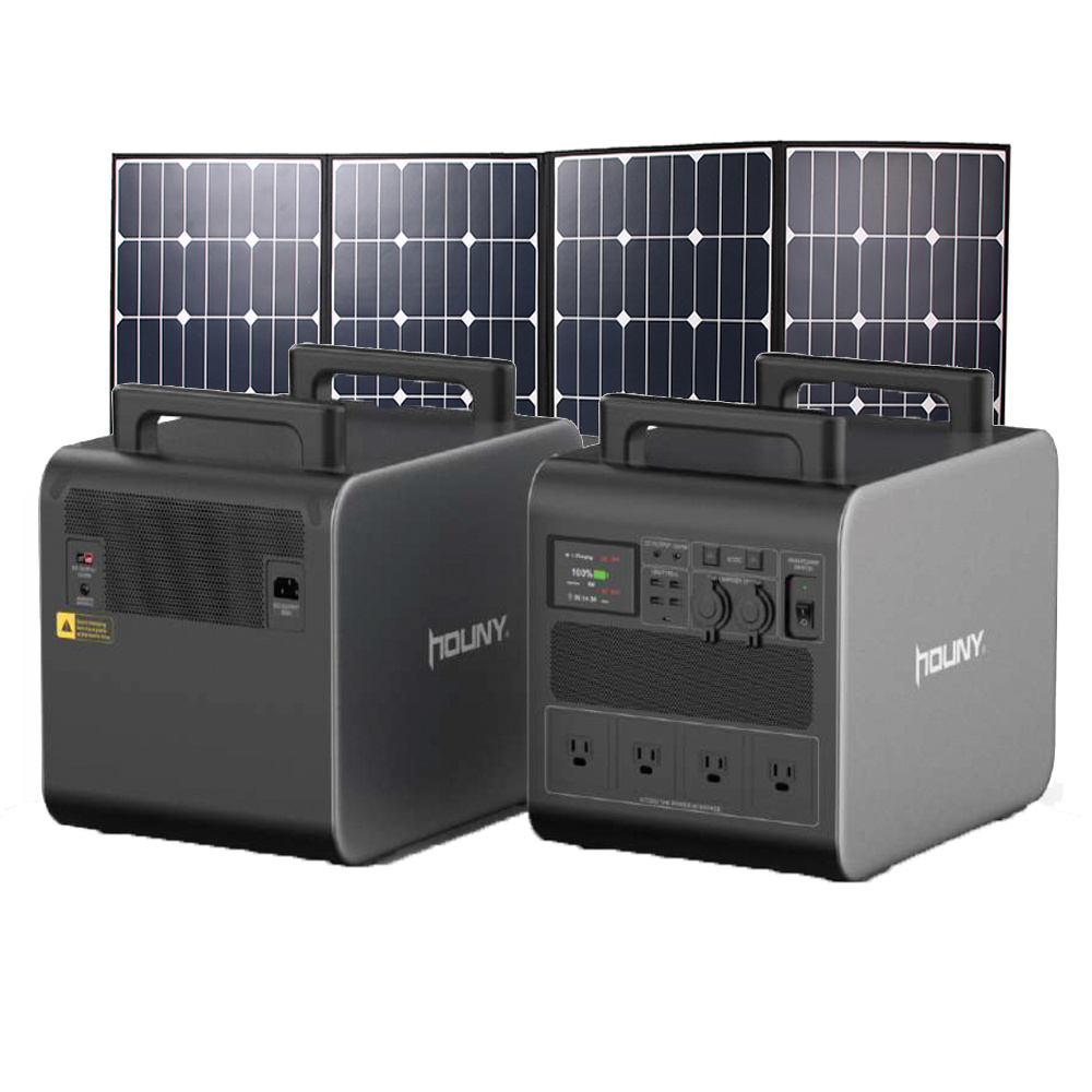 UPS portable power station 500W/1000W/1500W lifepo4 inverter battery solar generator emergency power supply