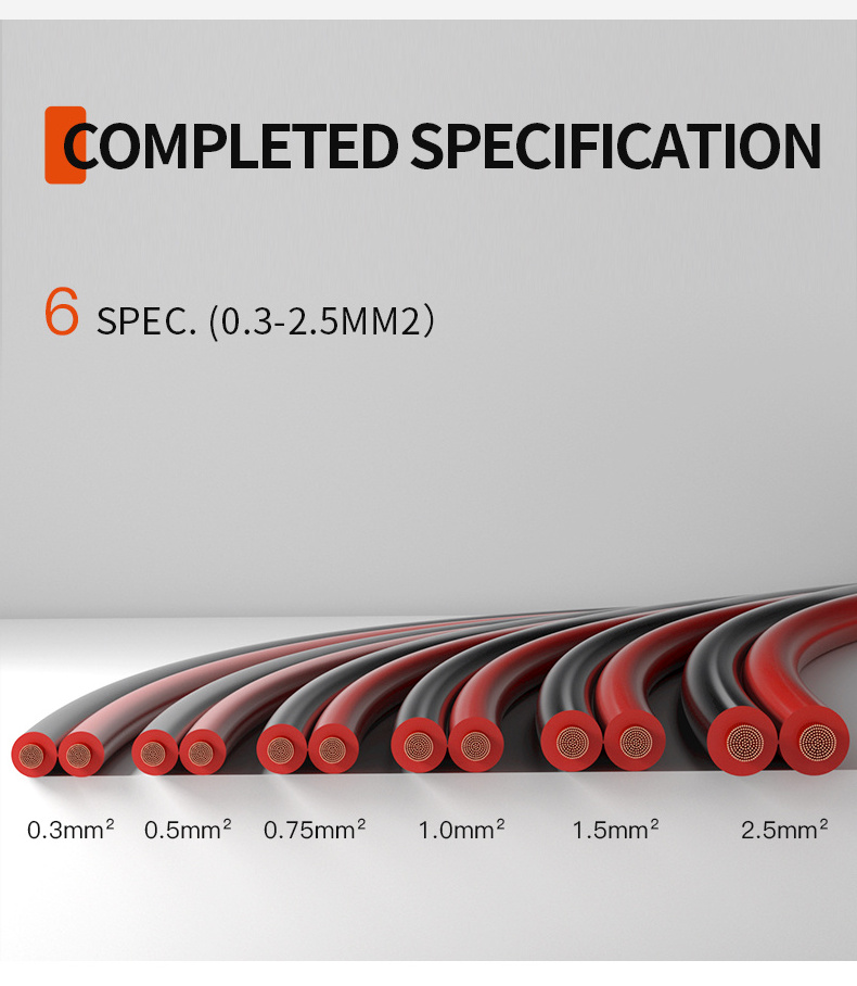 music cable speaker 2 Core 2x1.5mm HIFI  Red Black Two Core OFC Copper Speaker Wire 100M Bulk Roll Electrical Wire