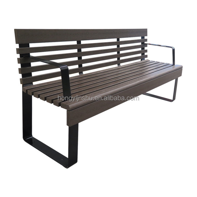 Customized high quality wooden park long bench patio benches outdoor bench outdoor seating with ps wood for park