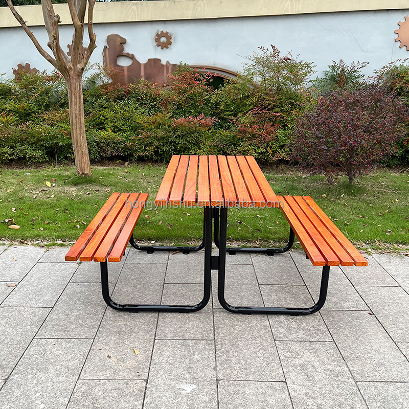 Composite garden bench outdoor dining table and bench patio table with bench