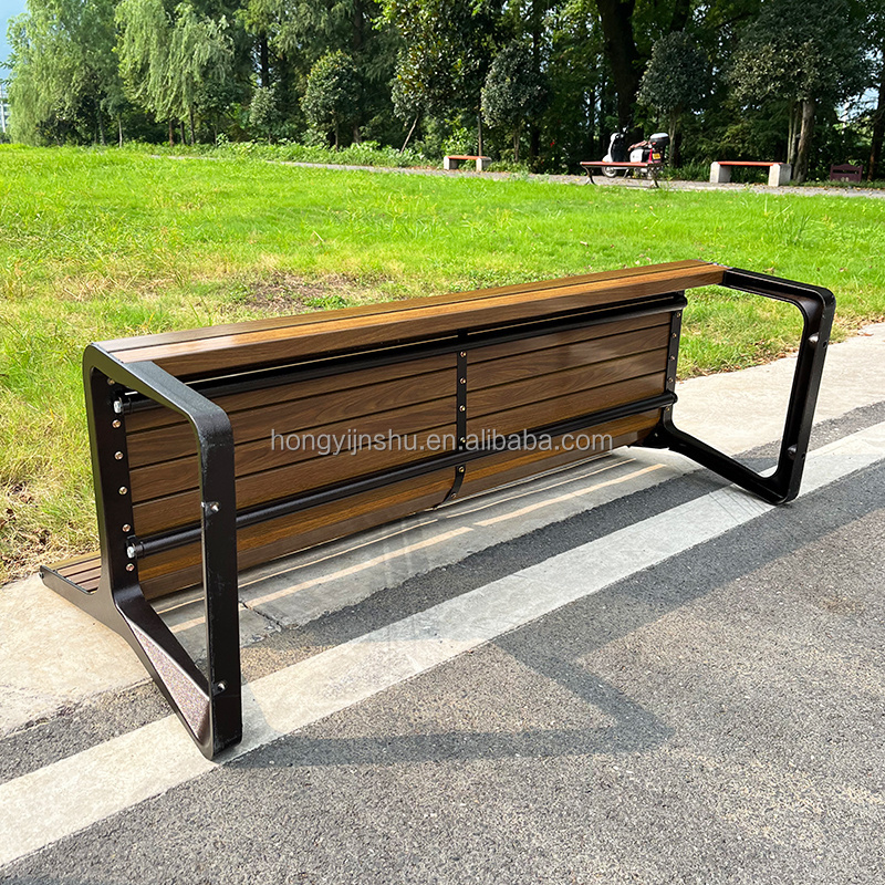 Factory price outdoor wooden bench cast iron bench cast aluminum patio furniture patio benches for school