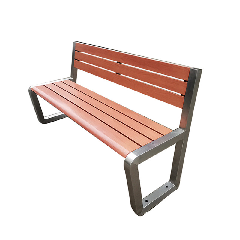 Customized outdoor seating urban furniture wooden outdoor bench or park street public furniture