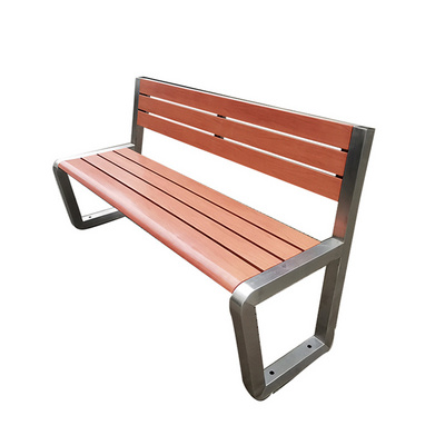 Customized outdoor seating urban furniture wooden outdoor bench or park street public furniture