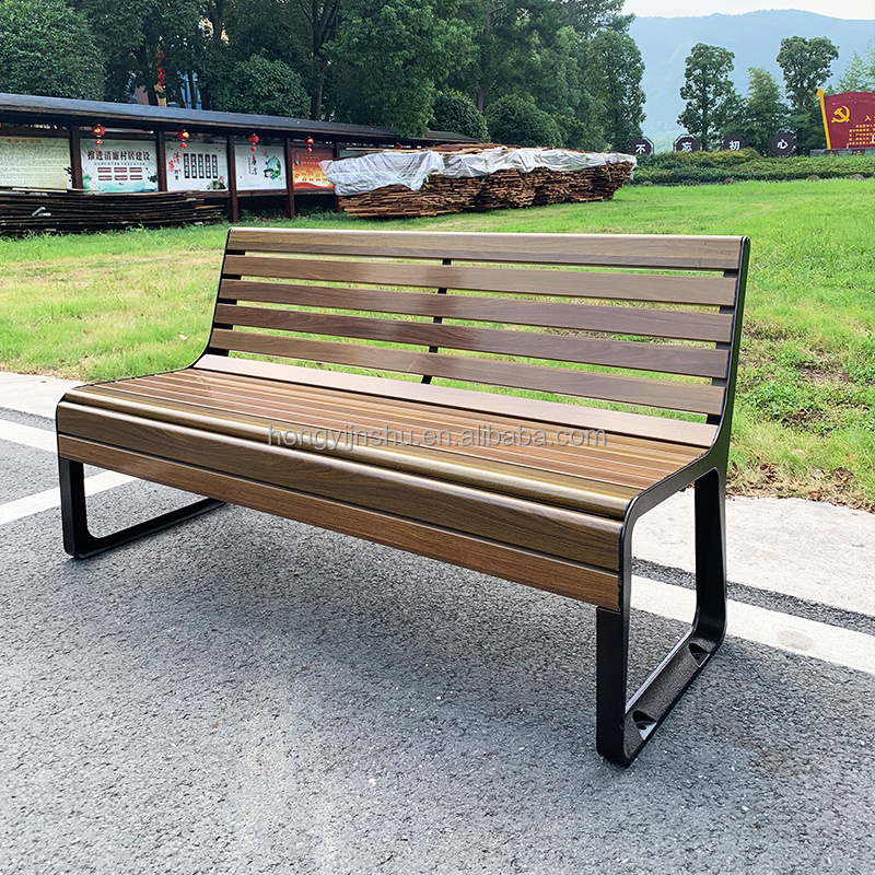 Factory price outdoor wooden bench cast iron bench cast aluminum patio furniture patio benches for school