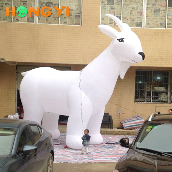 High quality giant inflatable sheep PVC inflatable goat model for advertising poster print