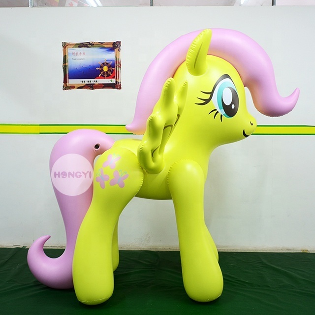 Customized Giant Inflatable Pony Cartoon Horse For Advertising Toys