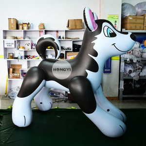 Hongyi Factory Sells High Quality Inflatable Husky PVC0.4mm Dog Toys For Sale