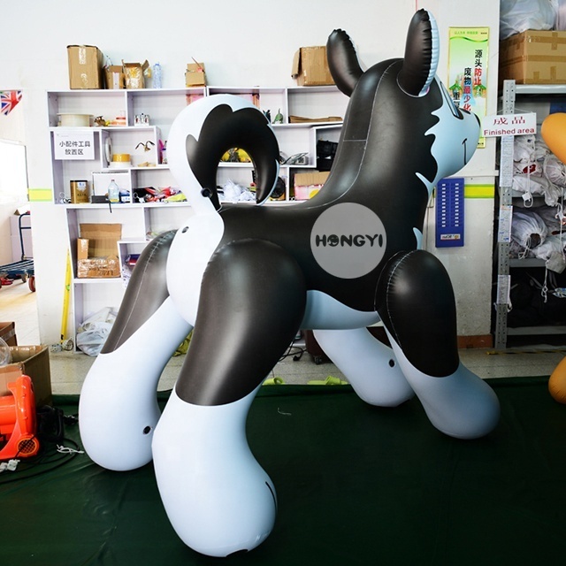 Hongyi Factory Sells High Quality Inflatable Husky PVC0.4mm Dog Toys For Sale