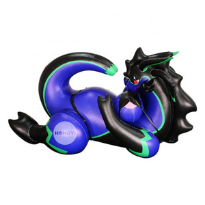 Giant Black Blue Sexy Big Breasted Inflatable Lying Dragon Sph