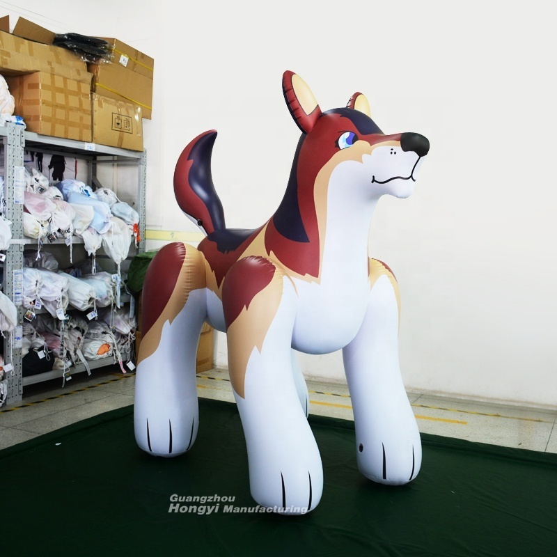 Brown Wolf Dog Inflatable Giant Advertising Indoor Hongyi Toy