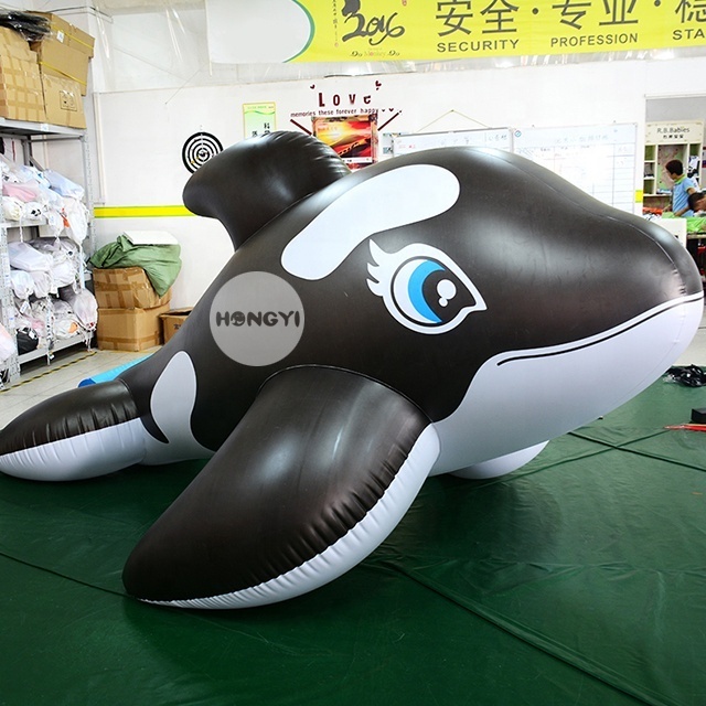 Production Ocean World Aquarium Black Customization Inflatable Dolphin Shark Toy