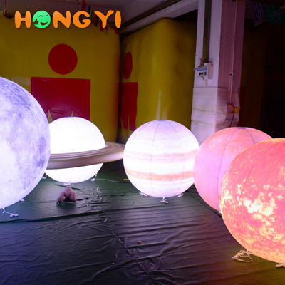 Customized led inflatable nine planets/ Solar System inflatable planet balloon for decoration