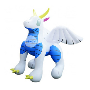 Amazing Double Layer PVC Carnival Yellow Claw Inflatable Toothless Dragon Suit