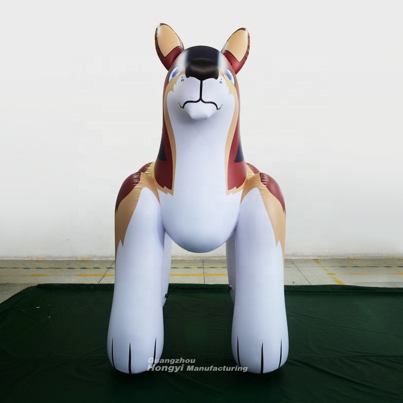 Brown Wolf Dog Inflatable Giant Advertising Indoor Hongyi Toy