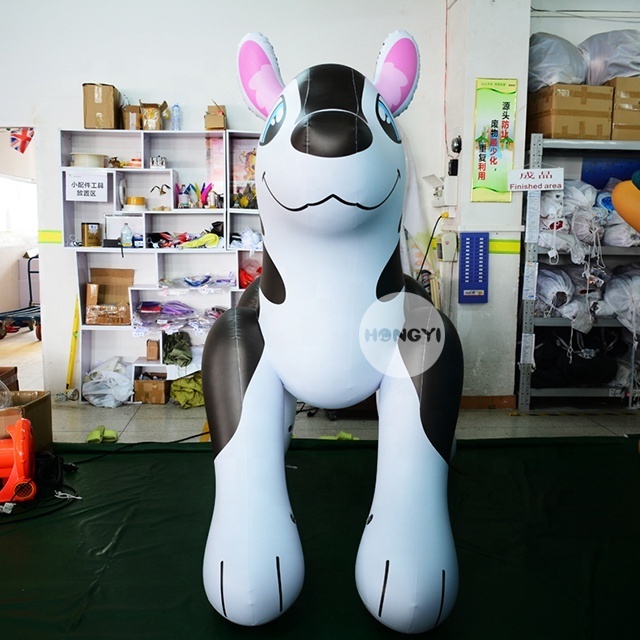 Hongyi Factory Sells High Quality Inflatable Husky PVC0.4mm Dog Toys For Sale