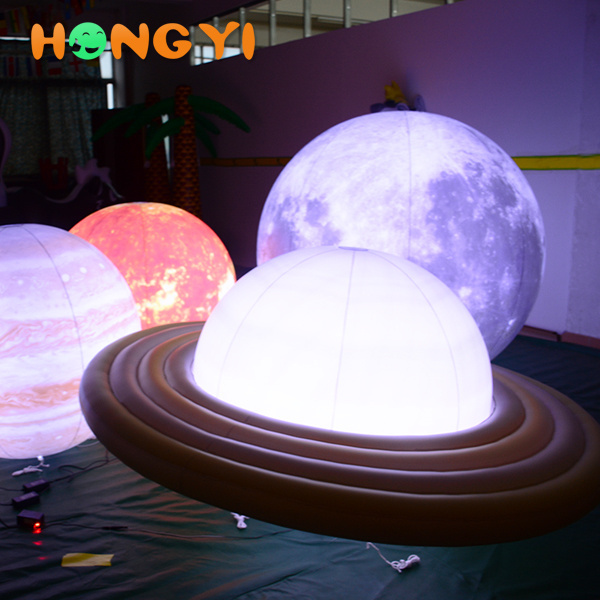 Customized led inflatable nine planets/ Solar System inflatable planet balloon for decoration