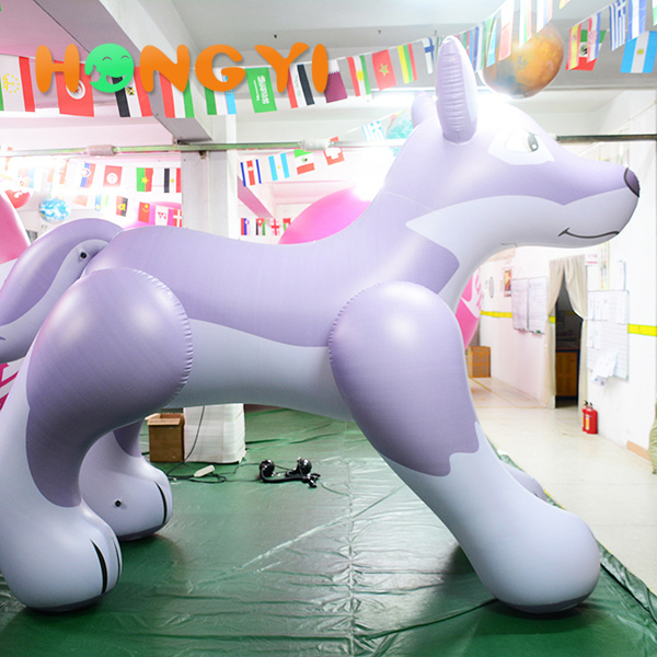 Custom giant advertising inflatable dog, cartoon character, outdoor inflatable animal