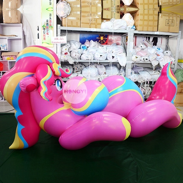 Promotional Colorful Entertainment Toy Big Belly Sexy Inflatable Anime Pony Girl