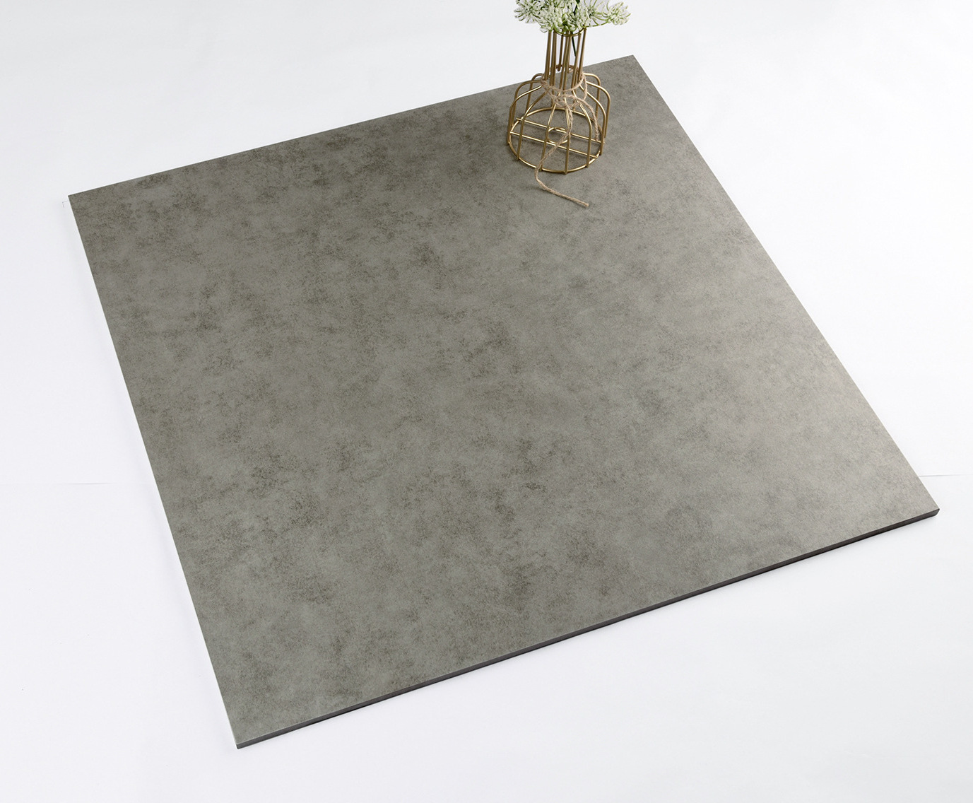 Grey cement matte antique ceramic tiles 600X600 modern 800X800 anti slip and simple floor tiles for living rooms