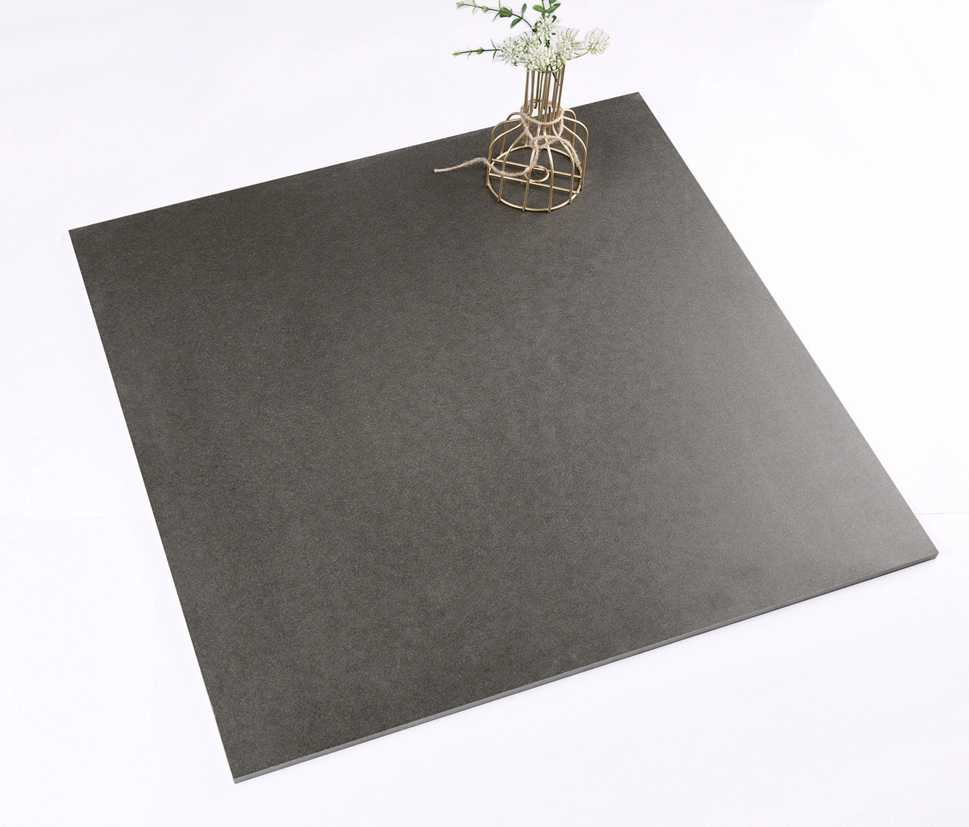 Grey cement matte antique ceramic tiles 600X600 modern 800X800 anti slip and simple floor tiles for living rooms