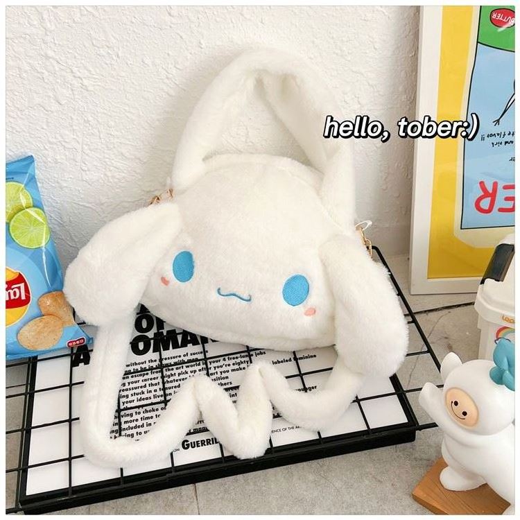 YIWU ALLO CPC Kids School Bags Soft Toys Plush Backpack Bunny Shoulder Crossbody Bag Rabbit Plush Doll Bunny Plush Backpack