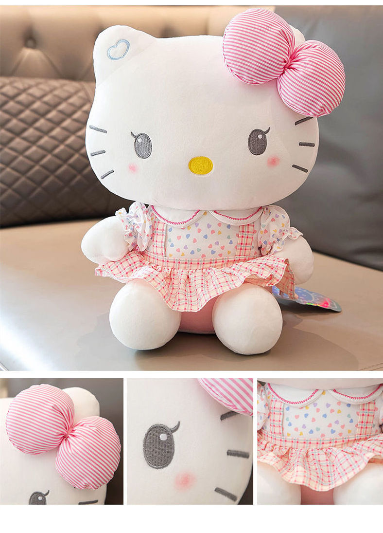 NEW Kt Cat Doll Hi Kitty Plush Toy Sourcing Agent Christmas White the Kitty Plush Toys Pink Easter Stuffers Kitty Stuffed Dolls