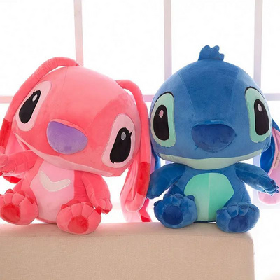 BELO TEMPO Christmas Cartoon Lilo And Stitch Stuffed Plush Toy Animal Plush Toys Stitch Anime Figure Soft Stuffed Toys For Kids