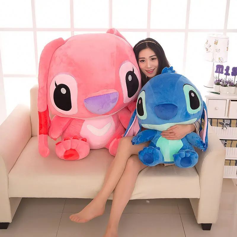 BELO TEMPO Christmas Cartoon Lilo And Stitch Stuffed Plush Toy Animal Plush Toys Stitch Anime Figure Soft Stuffed Toys For Kids