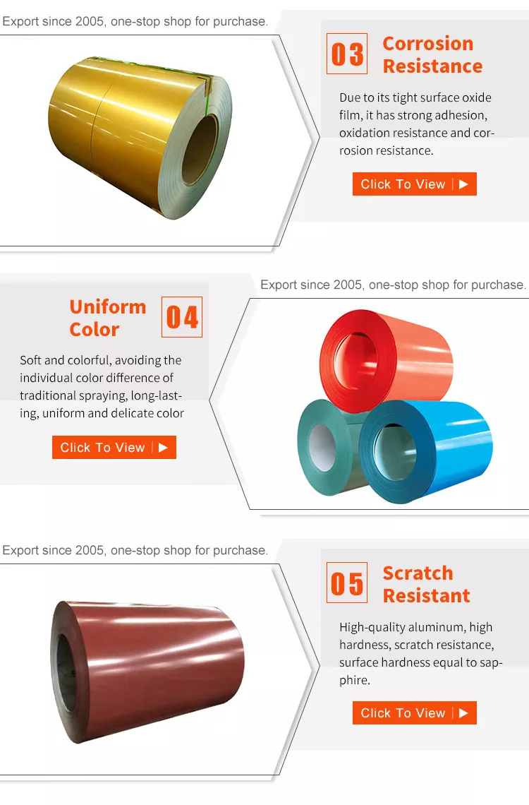 Low MOQ sales color coated aluminum coil prepainted color coated aluminum coils aluminum color coated coil