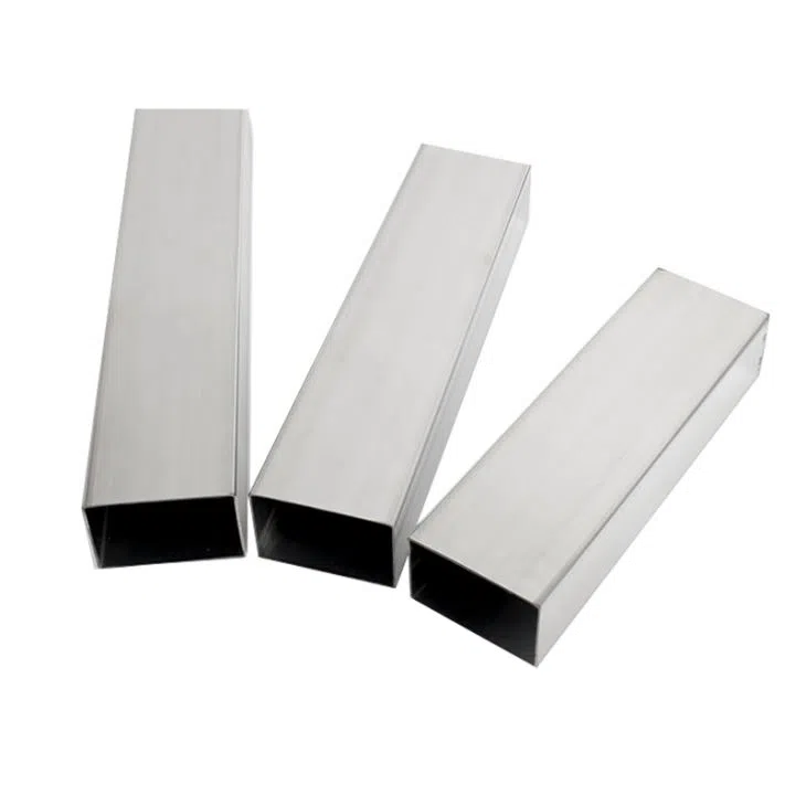 1050 6061 7075 Pipe Aluminum Anodized Customized  Square Aluminum Tube Sizes