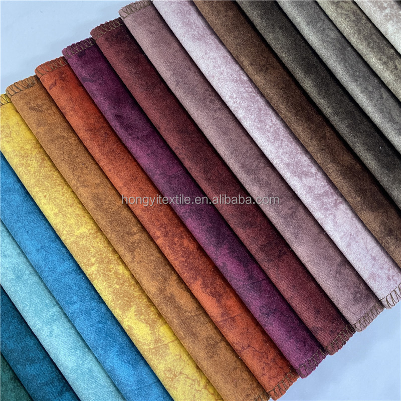 wholesale luxury soft plush beautiful color customized holland velvet fabric for upholstery furniture sofa cushion home textile