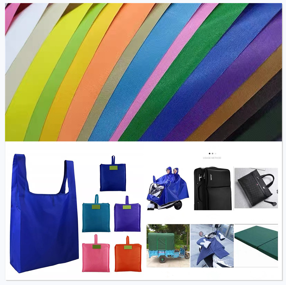 Wholesale 210D 300D 600D 900D waterproof PU PVC coating Oxford fabric for awning tent luggage bag raincoat