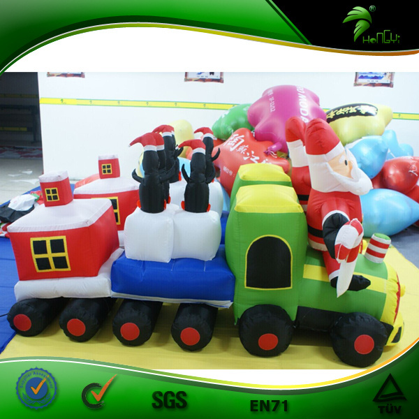 Inflatable Christmas Train Inflatable Santa Claus Balls Outdoor Christmas Decoration Balloon