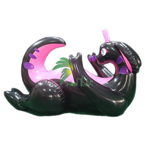 Shiny Black Big Boobs Goodra Dragon Inflatable Hongyi Dragon Toy