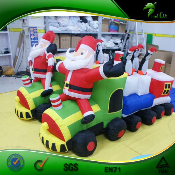 Factory Selling Cheap Outdoor Christmas Decorations, Inflatable Santa Claus, Inflatable Christmas Train