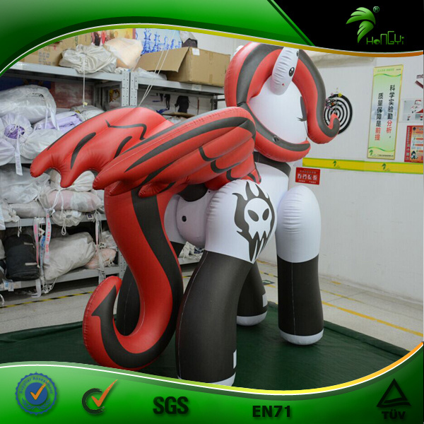 Inflatable Giant Horse Riding 3D Cartoon Animal PVC Inflatables Horse Racing Toy