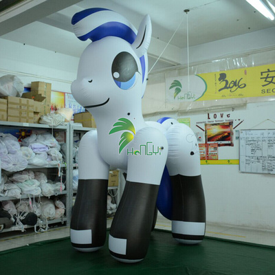 Custom Inflatable Bouncy Animal Cartoon Horse pop hongyi Inflatable Pony Design